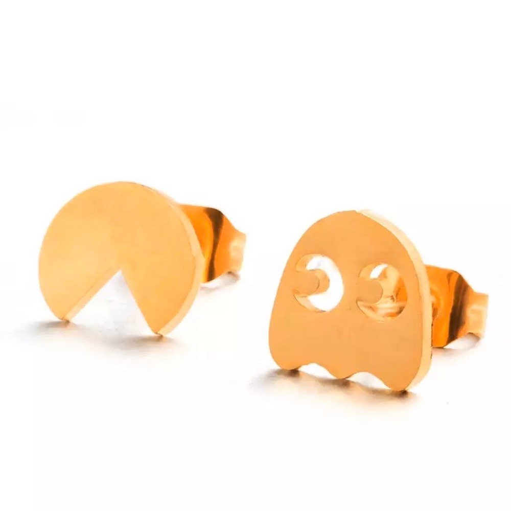 🌵4/$30 Gold New PacMan Earrings